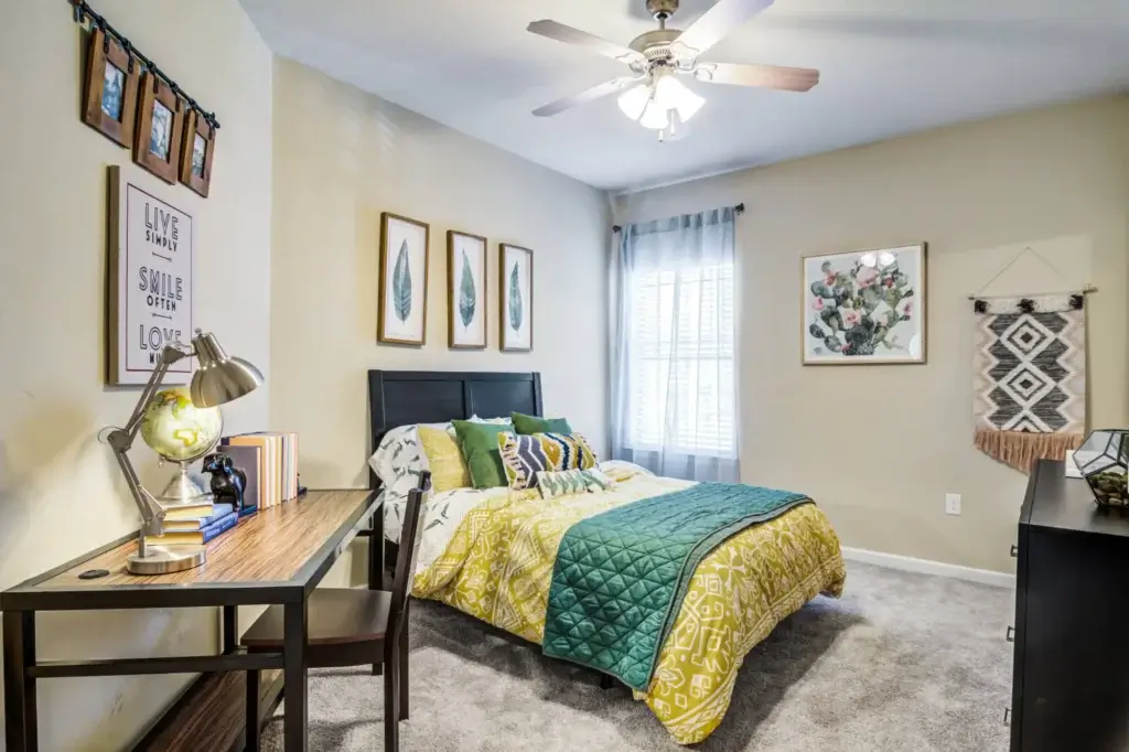 the collective at auburn luxury off campus cottage apartments near auburn university huge private bedrooms plush bedroom carpeting furnished and unfurnished options available 2