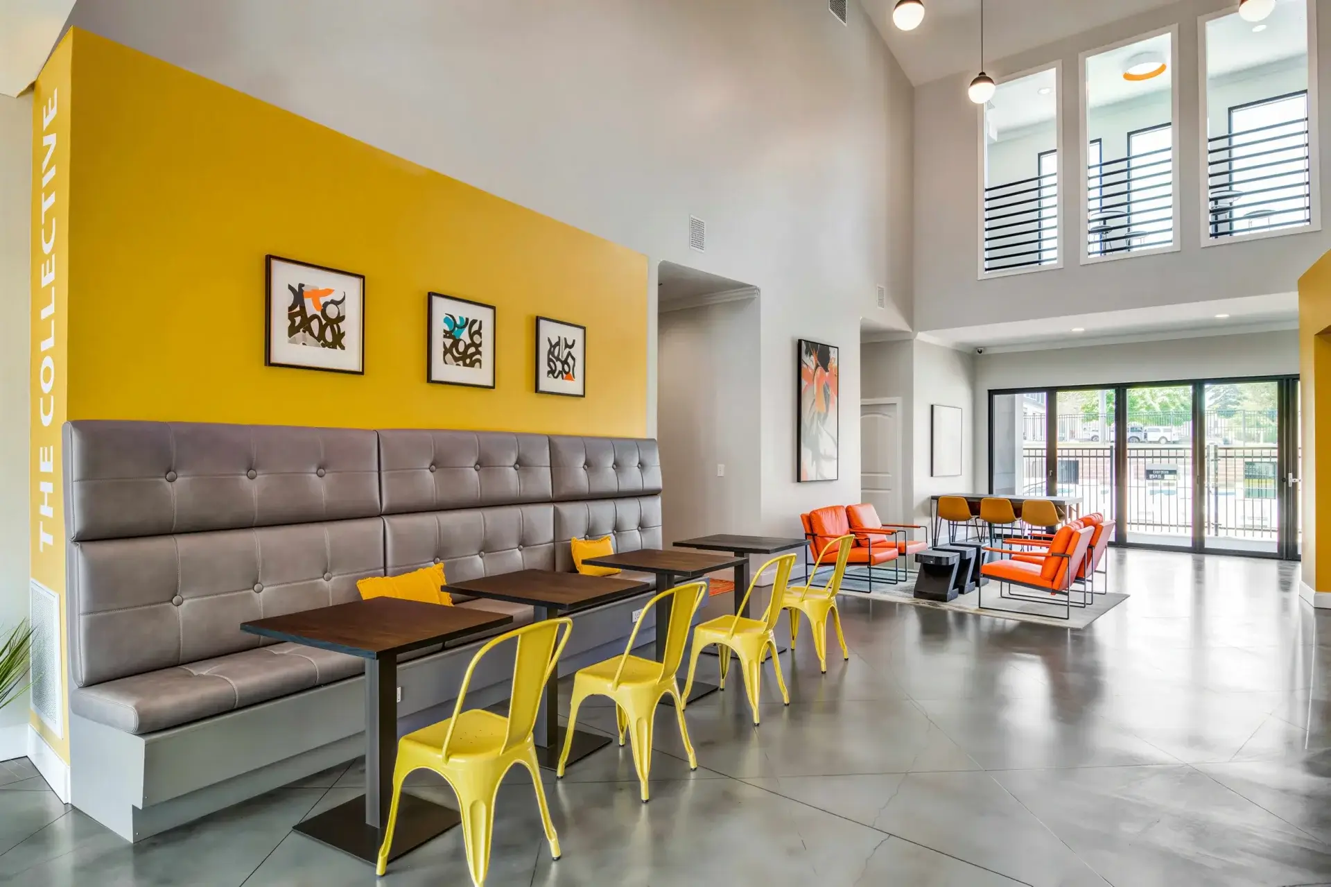 the collective at auburn luxury off campus cottage apartments near auburn university resident clubhouse lounge areas study areas