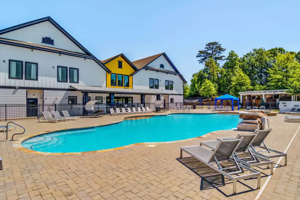 the collective at auburn luxury off campus cottage apartments near auburn university resort style pool 1